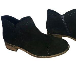 Diba True "Run Away" Black Suede Bootie Size 8M